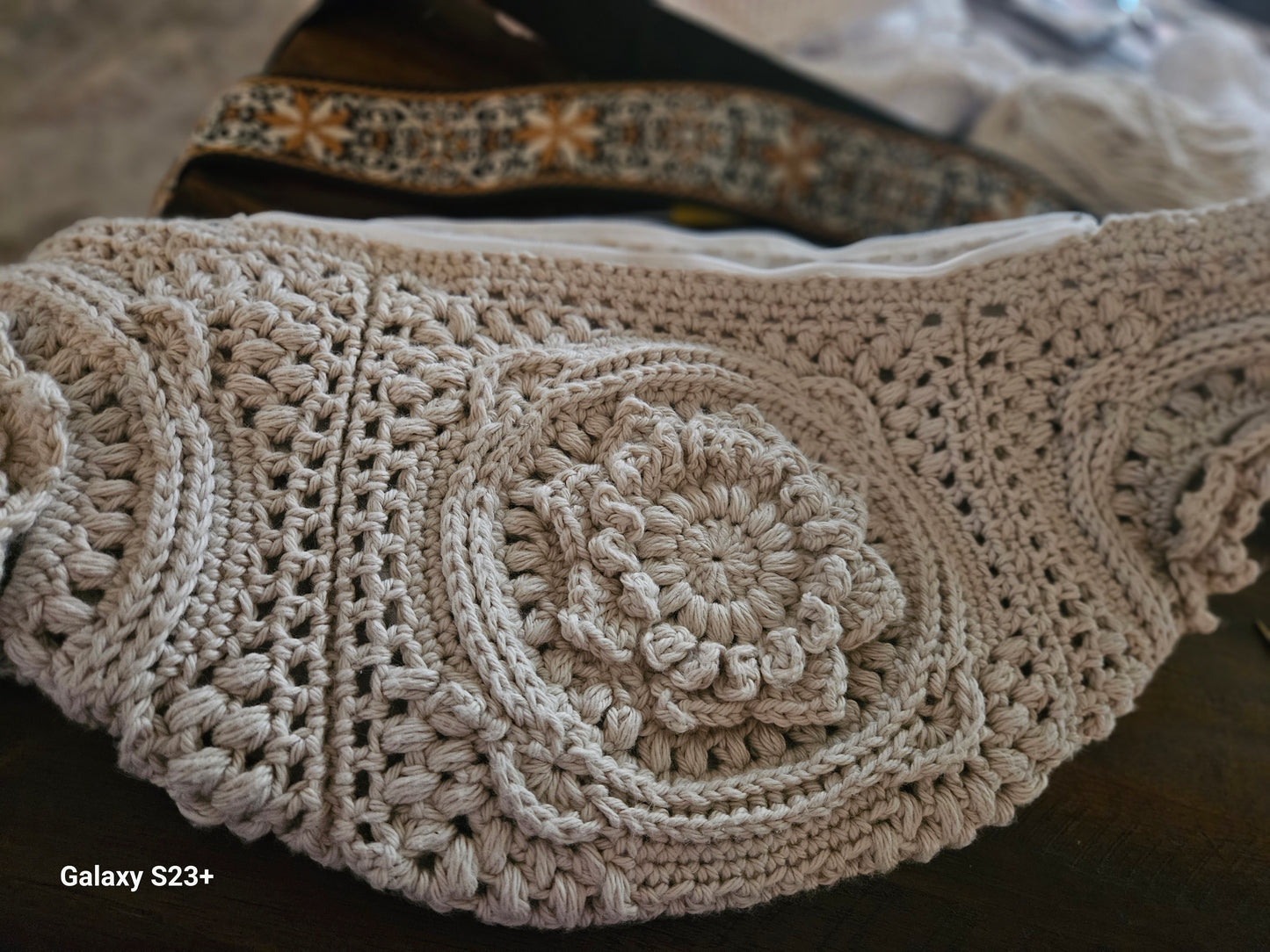 BOHO Crochet Bum Bag Crossbody